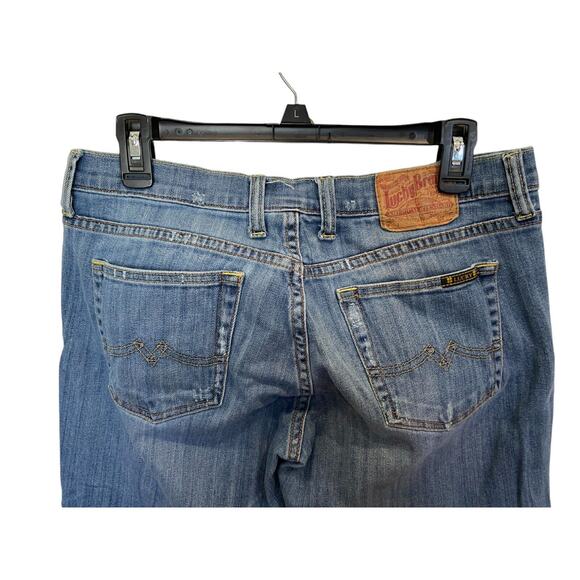Lucky Brand Womens Blue Denim Jeans Size 6/28 Sweet N Low Crop Medium Wash - Picture 4 of 12